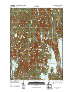 Belgrade Lakes 2011 topographic map thumbnail