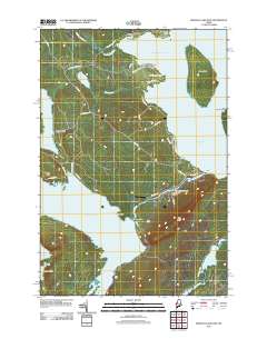 Brassua Lake East 2011 topographic map thumbnail