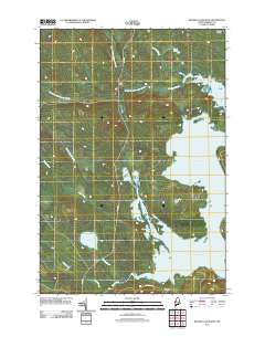 Brassua Lake West 2011 topographic map thumbnail