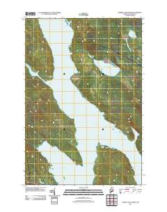 Caribou Lake North 2011 topographic map thumbnail