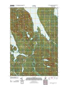 Caribou Lake South 2011 topographic map thumbnail