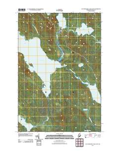 Caucomgomoc Lake East 2011 topographic map thumbnail