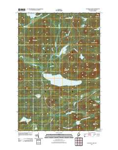 Haymock Lake 2011 topographic map thumbnail