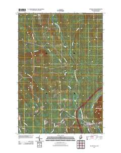 Island Falls 2011 topographic map thumbnail