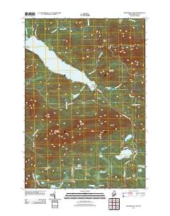 Kennebago Lake 2011 topographic map thumbnail