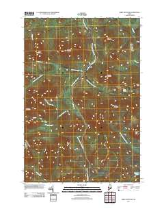 Kibby Mountain 2011 topographic map thumbnail