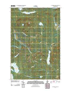 La Pomkeag Lake 2011 topographic map thumbnail