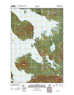 Lily Bay 2011 topographic map thumbnail