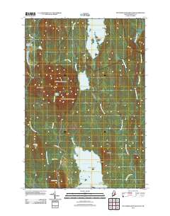 Mattamiscontis Mountain 2011 topographic map thumbnail