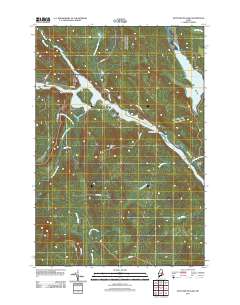 Mattaseunk Lake 2011 topographic map thumbnail