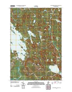 Meddybemps Lake East 2011 topographic map thumbnail