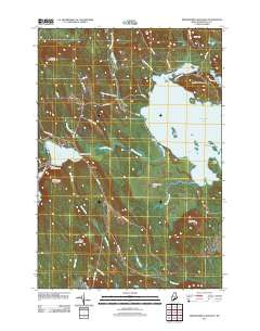 Meddybemps Lake West 2011 topographic map thumbnail