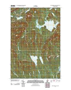 Meduxnekeag Lake 2011 topographic map thumbnail
