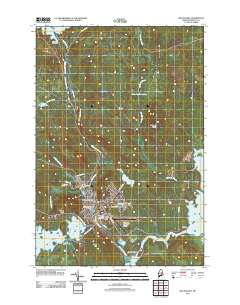 Millinocket 2011 topographic map thumbnail