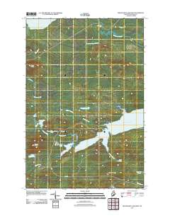 Millinocket Lake West 2011 topographic map thumbnail