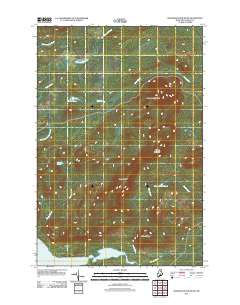 Mooseleuk Mountain 2011 topographic map thumbnail