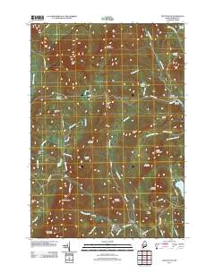 Mount Blue 2011 topographic map thumbnail