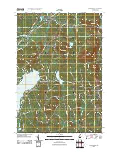 Mount Waldo 2011 topographic map thumbnail