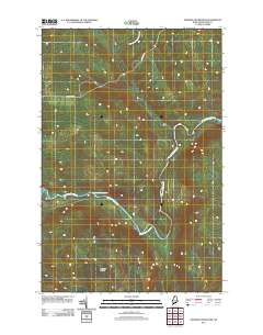 Ninemile Deadwater 2011 topographic map thumbnail