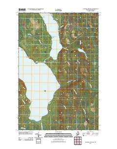 Square Lake East 2011 topographic map thumbnail