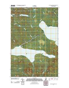 Square Lake West 2011 topographic map thumbnail