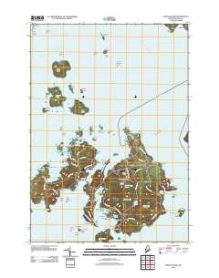 Swans Island 2011 topographic map thumbnail