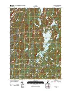 Togus Pond 2011 topographic map thumbnail