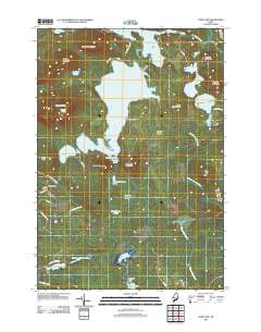 Tunk Lake 2011 topographic map thumbnail