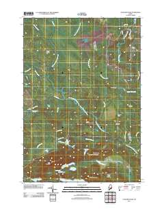 Tunk Mountain 2011 topographic map thumbnail