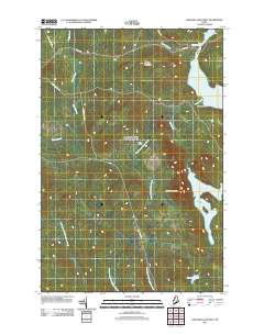 Umsaskis Lake West 2011 topographic map thumbnail