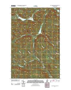 Wallagrass Lakes 2011 topographic map thumbnail