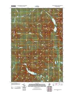Wassataquoik Lake 2011 topographic map thumbnail