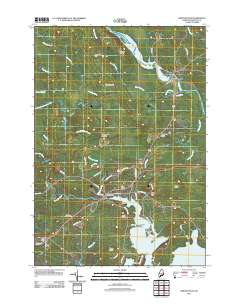 Whitneyville 2011 topographic map thumbnail