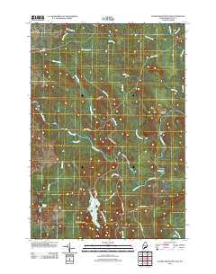 Peaked Mountain Pond 2011 topographic map thumbnail
