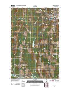 Caribou 2011 topographic map thumbnail