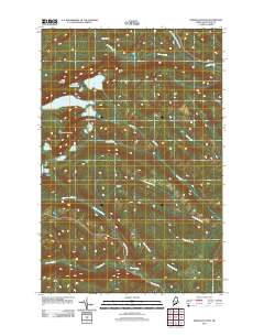 Deboullie Pond 2011 topographic map thumbnail