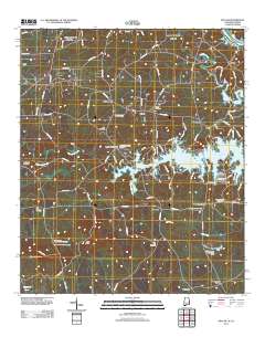 Beulah 2011 topographic map thumbnail