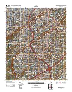 Birmingham South 2011 topographic map thumbnail