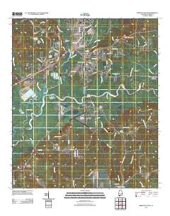 Brewton South 2011 topographic map thumbnail
