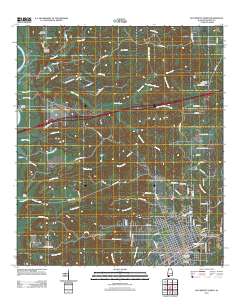Bay Minette North 2011 topographic map thumbnail
