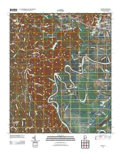 Coker 2011 topographic map thumbnail