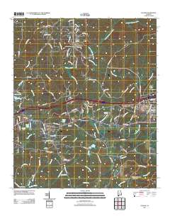 Coaling 2011 topographic map thumbnail