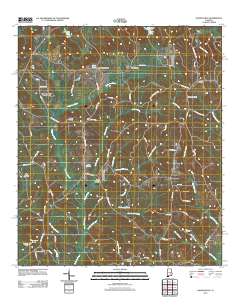 Danielsville 2011 topographic map thumbnail