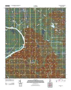 Elm Bluff 2011 topographic map thumbnail