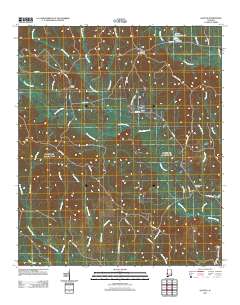 Gaston 2011 topographic map thumbnail
