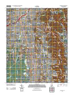Huntsville 2011 topographic map thumbnail