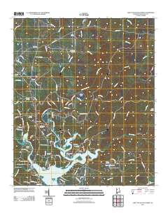 Lake Tuscaloosa North 2011 topographic map thumbnail