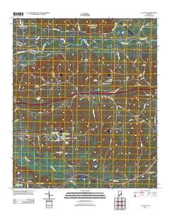 La Place 2011 topographic map thumbnail