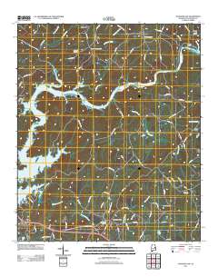 Jacksons Gap 2011 topographic map thumbnail