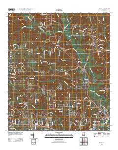 Kushla 2011 topographic map thumbnail